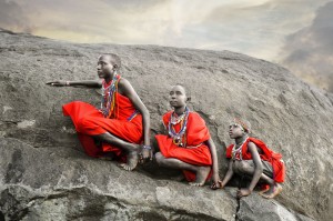 Masai Boys Climbing