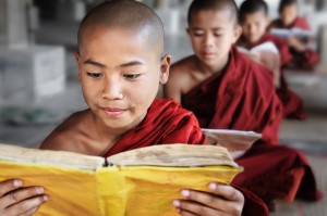 Novice Monks Reading