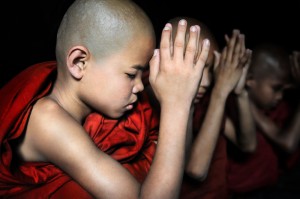 Monks Pray