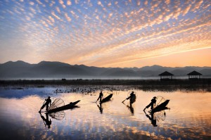 Four Fisherman at Sunrise