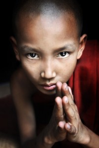 Novice Monk Praying