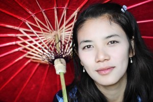 Lady and Umbrella