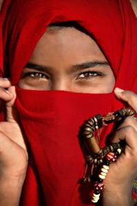 Girl with Red Headscarf