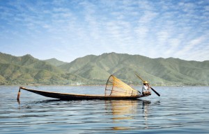 Fisherman on Inle Lake
