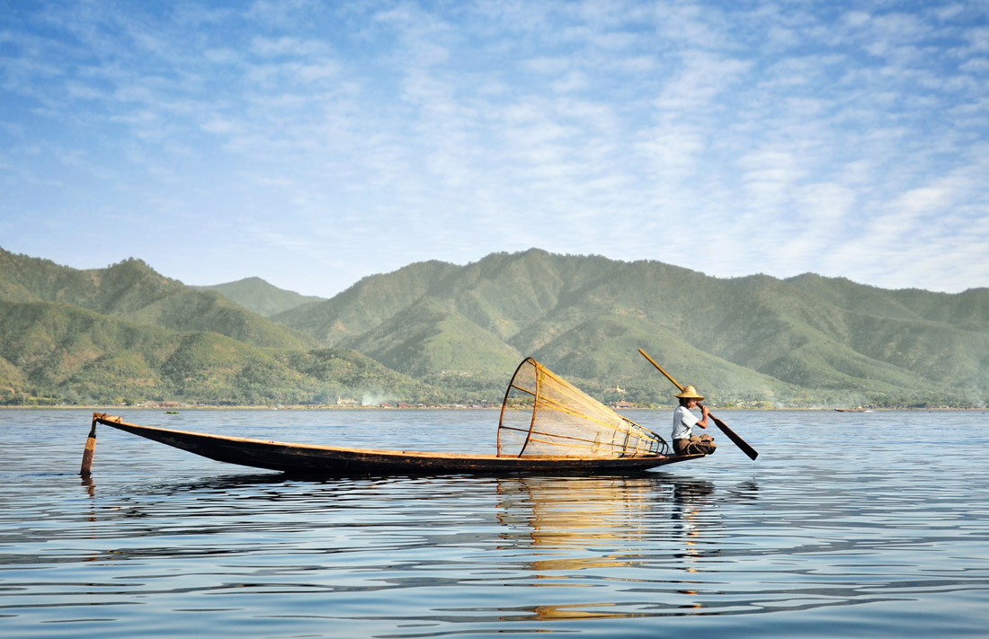 Fisherman on Inle Lake